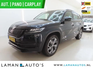 Skoda Kodiaq 1.5 TSI Sportline Business Skoda Kodiaq 1.5 TSI 150pk DSG Sportline Business Aut. | Pano Open Dak Virtual Leder/Alcantara CarPlay Canton 19" Triglav LMV ECC Navi LED ACC Camera Trekhaak Side Assist Metallic | Voorschoten