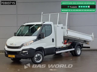 Iveco Daily 35C14 Kipper met Kist Dubbellucht 3,5t Trekhaak Cruise Euro6 Tipper Benne Kieper Trekhaak Cruise control