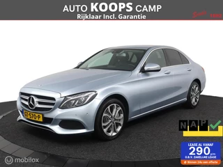 Mercedes C-klasse 350 e Lease Edition Plug in Hybride | Clima | Zwart-leder | Cruise | Luchtvering | Led | PDC V+A |Stoel ververwarming| 17LMV | NL Auto | DEALER-STAAT