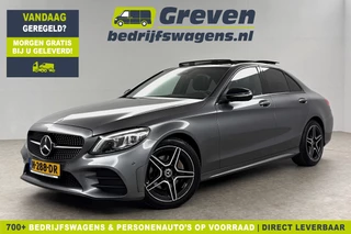 Mercedes-Benz C-Klasse 180 AMG 157PK Pano Sfeerverl. Virtual LED 18"LMV Clima Cruise Camera Carplay Navi PDC