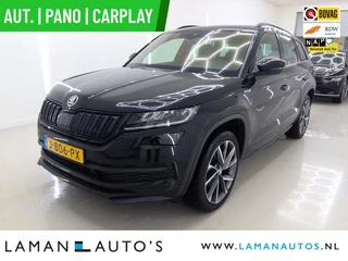 Skoda Kodiaq 1.5 TSI Sportline Business Skoda Kodiaq 1.5 TSI 150pk DSG Sportline Business Aut. | Pano Open Dak Virtual Leder/Alcantara CarPlay Canton 20" Vega LMV ECC Navi LED ACC Camera Trekhaak Side Assist Metallic | Voorschoten
