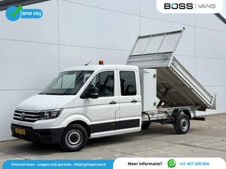 Volkswagen Crafter 2.0 TDI 140PK Dubbele Cabine Kipper Airco Cruise Control Trekhaak Carplay Benne Tipper