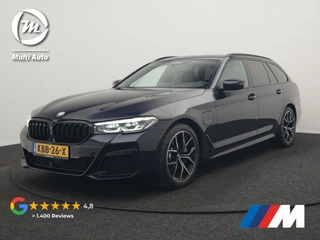 BMW 5 Serie Touring 530e M Sport PHEV 293pk Dealer O.H | Trekhaak af fabriek | Adaptive Cruise | 19"L.M | Lederen Sportstoelen Verwarmd | Camera & Parkassist | Apple Carplay | Sfeerverlichting | Plug in Hybrid