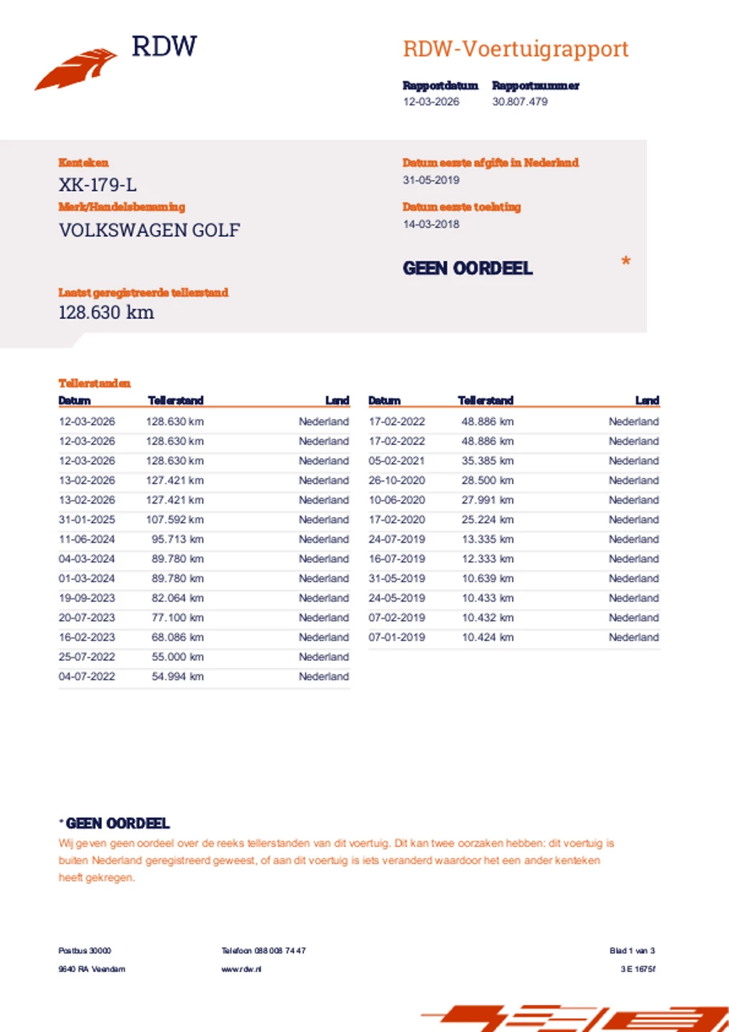 Hoofdafbeelding Volkswagen Golf