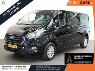 Ford Transit Custom 300 2.0 TDCI L2H1 Limited Dubbele cabine Navigatie Airco 2x Schuifdeuren Trekhaak Parkeersenoren Carplay Trekhaak