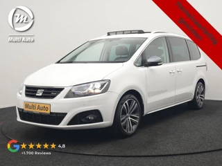 SEAT Alhambra 1.4 TSI FR 150pk DSG 7 Persoons | Trekhaak Af Fabriek | Panodak | Camera | Keyless | Alcantara Sportstoelen Verwarmd | EL. Schuifdeuren | Bi Xenon | Apple Carplay | Navigatie | DAB | Cruise Control |