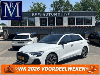 Audi A3 Sportback 45 TFSI e S edition Competition 272pk PHEV| 8.000KM!  | VAN: 44.900,- VOOR: 42.877,- | INCL. BTW | 143km RANGE WLTP!! | ADD. CRUISE | PANORAMADAK | FABRIEKSGARANTIE t/m 04-2027| MEGA COMPLETE AUTO| S-LINE BINNEN + BUITEN| LEDER|
