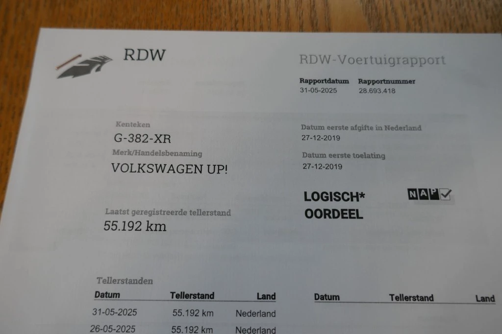 Hoofdafbeelding Volkswagen up!
