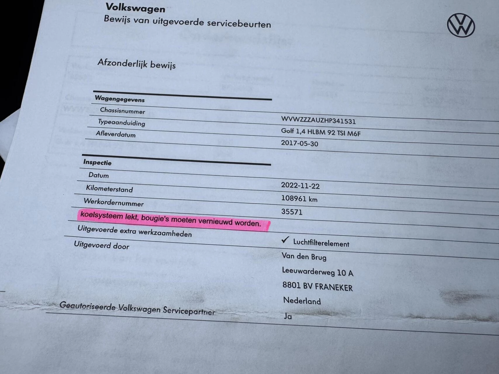 Hoofdafbeelding Volkswagen Golf