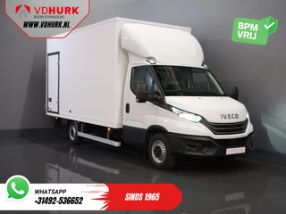 Iveco Daily 35S18HV 3.0 Aut. ZF BPM VRIJ! Bakwagen Laadklep/ Zijdeur/ LED/ Spoiler/ 3.5T trekverm./ Gev.Stoel/ Adapt.Cruise/ Navi/ Carplay/ Climate/ 440x210x230
