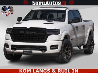 Dodge Ram Pick-Up LIMITED H.O 540PK 706Nm | Massage + Full Option | De Meest Luxe en Volle in zijn Klasse | Comfortabele Dubbele Cabine met Royale 5 Zitplaatsen | BPM vrij | Nu Leverbaar uit Voorraad | Voorraad Nr 2336 - 7700