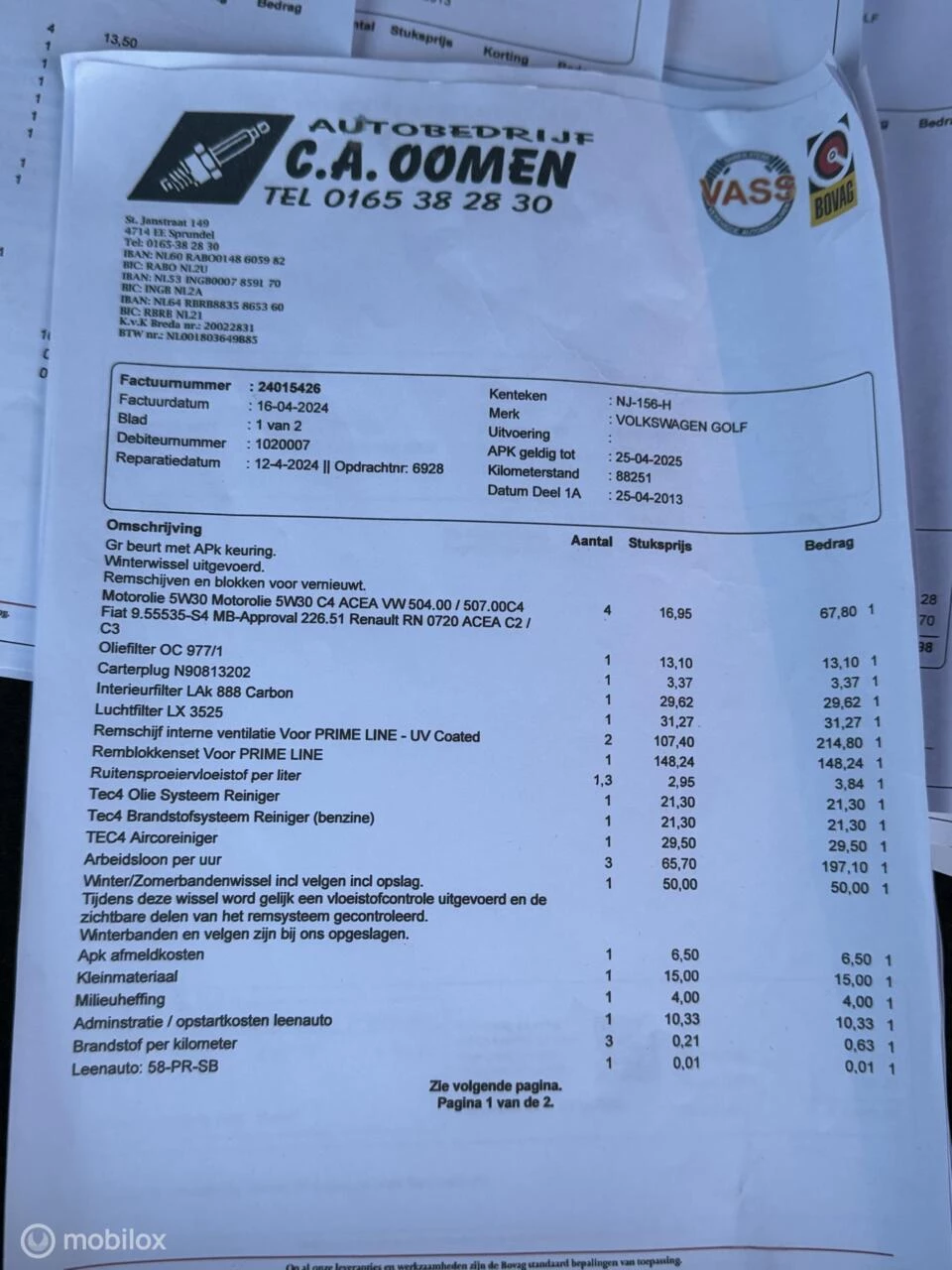 Hoofdafbeelding Volkswagen Golf