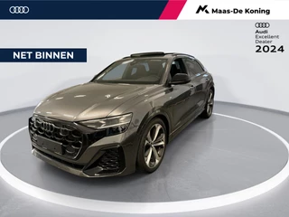Audi Q8 60 TFSIe 490pk Quattro Pro Line S Competition · Luchtvering · 360 Camera · Servosluiting · Panoramadak · Elek. trekhaak · Stoelventilatie · 22'' Inch · Garantie t/m 12-02-2028 of 90.000km