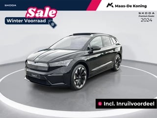 Hoofdafbeelding Škoda Enyaq iV Škoda Enyaq iv Sportline Elektromotor 132 kW / 179 pk SUV Elektri sche aandrijving | Panorama schuif/kanteldak | Business upgrade pakket | 21'' lichtmetalen velgen | Incl. inruilvoordeel