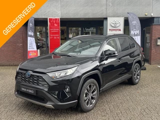 Toyota RAV4 2.5 Hybrid Executive LEER STOEL/STUURVERW NAVI KEYLESS PARK-SENSOREN CAMERA CLIMA EL-ACHTERKLEP APPLE/ANDROID 18'' LM-VELGEN