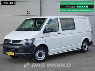 Hoofdafbeelding Volkswagen Transporter Volkswagen Transporter Dubbel Cabine L2H1 Airco Cruise APK 05-2026 Euro6 DC Doka Mixto L2 4m3 Airco Cruise control