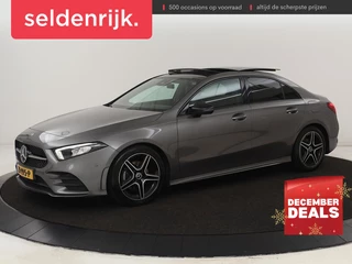 Mercedes-Benz A-klasse 180d AMG Night | Panoramadak | Trekhaak |  Stoelverwarming | Camera | Widescreen | Navigatie | Full LED | Leder/Alcantara