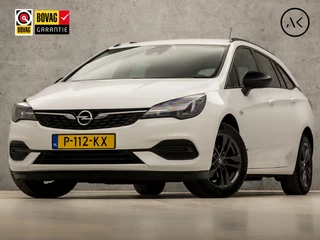 Opel Astra Sports Tourer 1.2 Black & White Sport (APPLE CARPLAY, NAVIGATIE, CLIMATE, CAMERA, ADAPTIVE CRUISE, SPORTSTOELEN, GETINT GLAS, LEDER, TREKHAAK, NIEUWSTAAT)