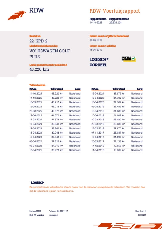 Hoofdafbeelding Volkswagen Golf Plus