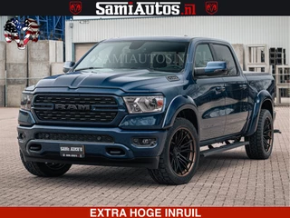 Dodge Ram Pick-Up SPORT | 5.7 V8 4x4 HEMI | PANORAMA DAK | GROOTSCHEM 12 INCH | LPG | Patriot Blue CREW CAB | DUBBELE CABINE | 5 PERSOONS | DC | VOORRAAD NR 2555 - 3325
