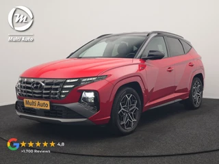 Hyundai Tucson 1.6 T-GDI N Line 4WD PHEV 265pk Dealer O.H. | Adaptive Cruise | Camera | Alcantara Sportstoelen & Stuur Verwarmd | Krell Audio | Apple Carplay | Keyless | Blis | 19"L.M | Navigatie | DAB | Plug In Hybrid |