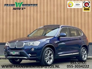 BMW X3 xDrive20i | 2e eigenaar | Dealer onderhouden | Cruise Control | Panoramadak | Stuurverwarming | Achteruitrijcamera | Bluetooth | Stoelverwarming | Parkeersensoren | Keyless Go | Memorystoel |