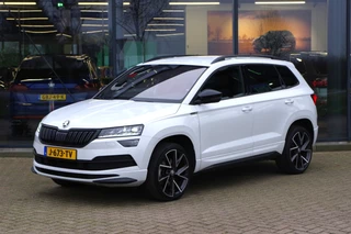 Hoofdafbeelding Škoda Karoq Škoda Karoq 1.5 TSI ACT 150 PK AutomaatSportline BNS, LED, Canton Sound, Keyless, Camera, Climate Control, LED