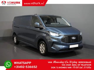 Ford Transit Custom 2.0 TDCI 150 pk L2 LIMITED 5 jaar/200.000km GARANTIE!/ 2x Schuifdeur/ Navi/ Carplay/ Camera/ Stoelverw./ LED