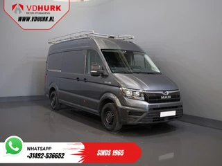 MAN TGE 35 2.0 180 pk DSG Aut. L3H3 BPM VRIJ! Imperiaal+Ladder/ Carplay/ Gev.stoel/ Inrichting/ Camera/ PDC/ Cruise/ Trekhaak/ Airco