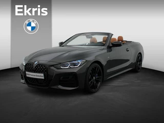 BMW 4 Serie Cabrio M440i xDrive High Executive | Stuurwielrand Verwarmd | Trekhaak | Windscherm | Driving Assistant Professional | Parking Assistant Plus | Head-Up Display | Harman Kardon | 19''