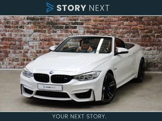 BMW 4 Serie Cabrio M4 High Executive Automaat / Harman Kardon / Head-Up Display / Navigatie Professional / Nekverwarming / Comfort Access / Achteruitrijcamera / Cruise Control / Elektrisch Verstelbare Stoelen / Nappa Leder / Stoelverwarming 19 Inch