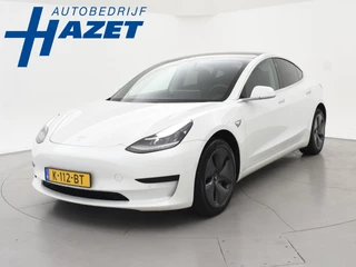 Hoofdafbeelding Tesla Model 3 Tesla Model 3 60 kWh RWD *BTW* + LEDER | AUTOPILOT | PANORAMA | 3 CAMERA'S | PRIVACY GLASS