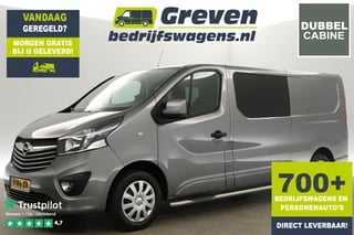 Opel Vivaro 1.6 CDTI L2H1 Dubbele Cabine 6 Persoons Airco Camera Cruise PDC Navi LED Sidebars Trekhaak