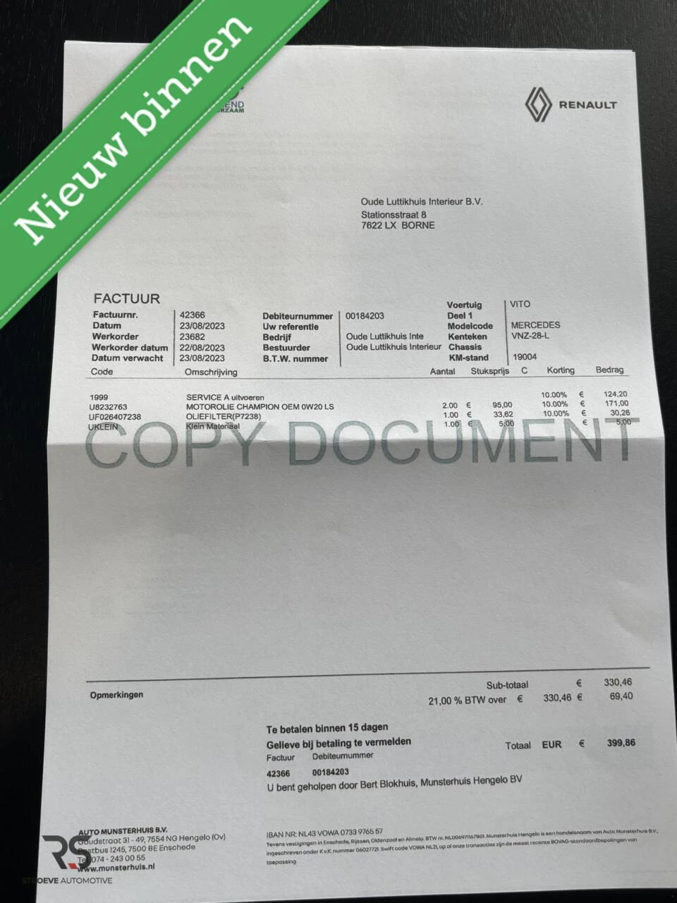 Hoofdafbeelding Mercedes-Benz Vito