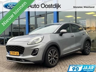 Ford Puma 1.0 EcoBoost Titanium 125PK Automaat Winterpack Climate Afneembare Trekhaak Adaptieve Cruise Navi Camera Keyless Elektrische Achterklep *Compleet*