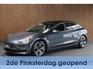Tesla Model 3 RWD ACC Autopilot Stuurverwarm. PDC Leer Navi Panoramadak 360° Elektr. achterklep Stoelverwarming voor & achter Climate voor & achter LM velgen BTW auto! Nieuw!