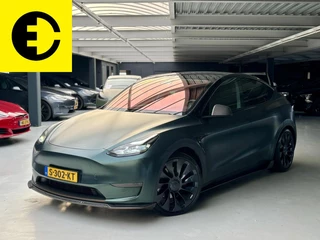 Hoofdafbeelding Tesla Model Y Tesla Model Y Performance AWD 75 kWh | Smaragd Groen | Novitec Bodykit | Scherm achter