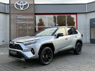 Toyota RAV4 2.5 HYBRID AWD BI-TONE STOELVERW EL-STOEL EL-ACHTERKLEP PARK-SENSOREN 18" LM-VELGEN NAVI APPLE/ANDROID