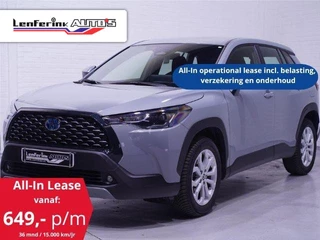 Hoofdafbeelding Toyota Corolla Cross Toyota Corolla Cross 2.0 High Power Hybrid ALL-IN Operational Lease Navi Camera Clima Apple Carplay NAP Rijklaar Fabrieksgarantie