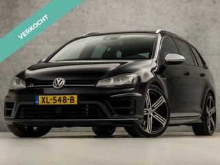Volkswagen Golf Variant 2.0 TSI R 301Pk Automaat (PANORAMADAK, APPLE CARPLAY, NAVIGATIE, LEDER, KEYLESS, DYNAUDIO, CAMERA, ADAPTIVE CRUISE, MODE KNOP, GETINT GLAS, NIEUWSTAAT)