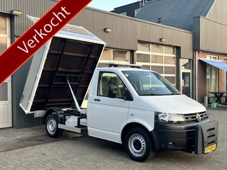 Volkswagen Transporter 2.0 TDI L1H1 Pick up Kipper open laadbak  Airco Trekhaak 2500kg 1e eigenaar 3-Persoons Kieper Nido voorbereiding P-up Doka Pritsche Ahk 2200kg Euro 5