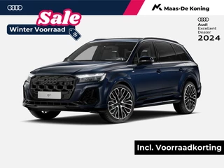 Audi Q7 55 TFSI e quattro Pro Line S 394 PK · 22" LM Velgen · Head-Up display · Vierwiel besturing · HD Matrix + Audi Laserlicht · Digitale OLED achterlichten · Glazen Panoramadak