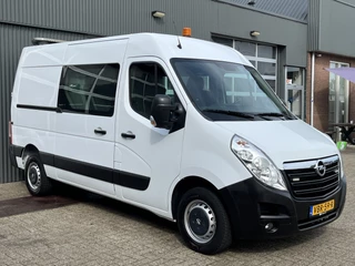 Opel Movano 2.3 CDTI L2H2 DC 170pk Automaat Airco Cruise controle Schuifdeur 5-persoons Kastinrichting Euro 6 Achterruitrij Camera en parkeersensoren Werkverlichting  1e eigenaar Dubbele cabine