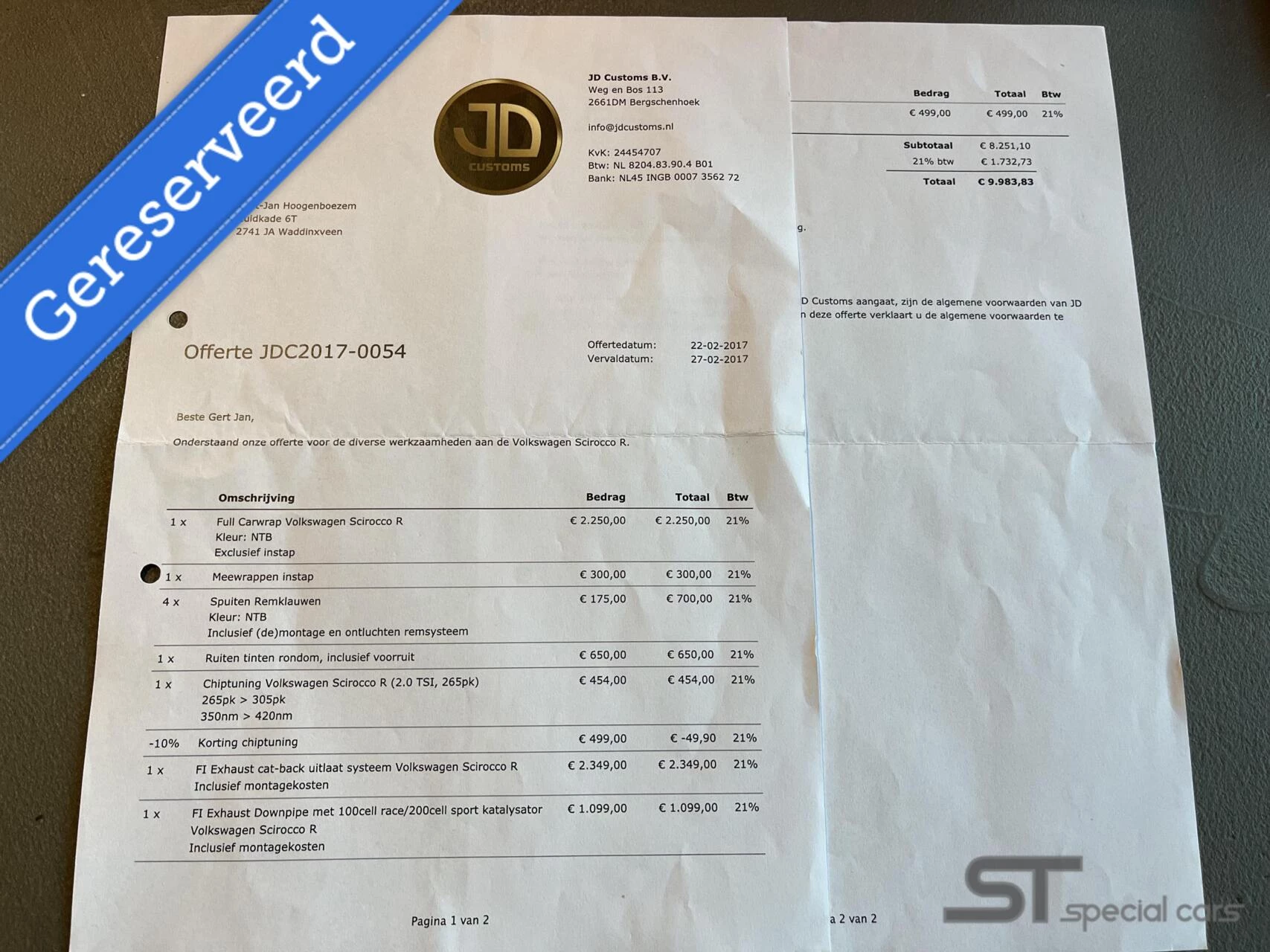 Hoofdafbeelding Volkswagen Scirocco