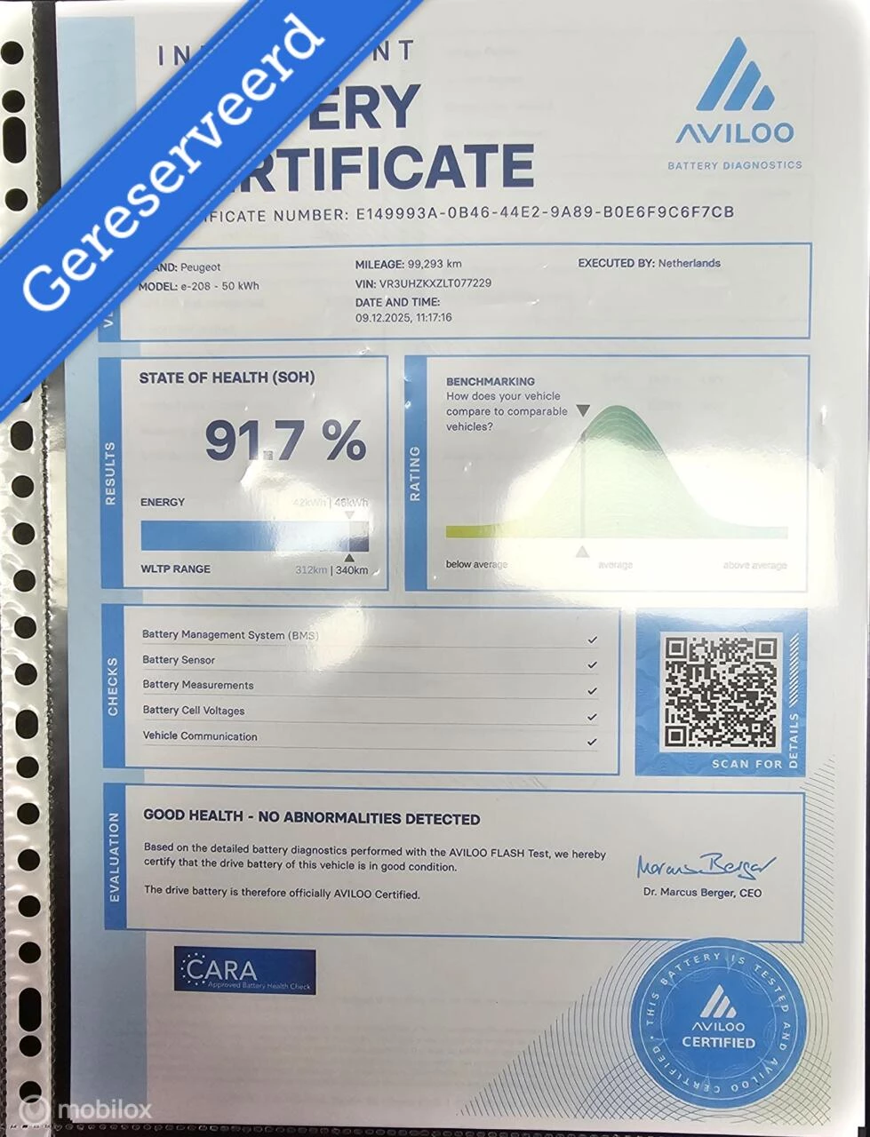 Hoofdafbeelding Peugeot e-208