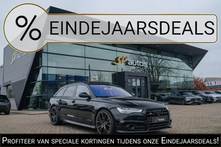 Audi S6 Avant 4.0 TFSI V8 450pk Panoramadak Supersportstoelen B&O 3d Luchtvering Matrix led Black pack