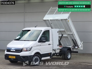 Hoofdafbeelding Volkswagen Crafter Volkswagen Crafter Kipper met Kist Dubbellucht 3,5t Trekhaak Navi Airco Cruise Camera Euro6 Kieper Tipper Benne Airco Trekhaak Cruise control