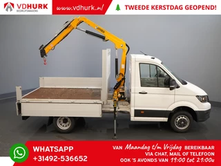 Volkswagen Crafter 6x 165 pk Effer 352S kraan/ Crane/ Gru/ Grue/ Kran/ Autokran/ Open laadbak/ Dubbel Lucht