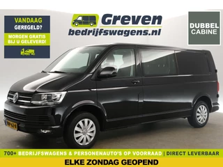 Volkswagen Transporter 2.0 TDI L2H1 | Dubbele Cabine | 6 Persoons | 140PK Airco Carplay Cruise Navigatie PDC Trekhaak