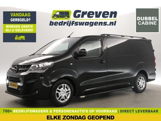 Opel Vivaro 2.0 CDTI L3H1 | 177PK | Dubbele Cabine | 5 Persoons | Automaat 360Camera Airco Carplay Cruise LED Navi PDC Trekhaak